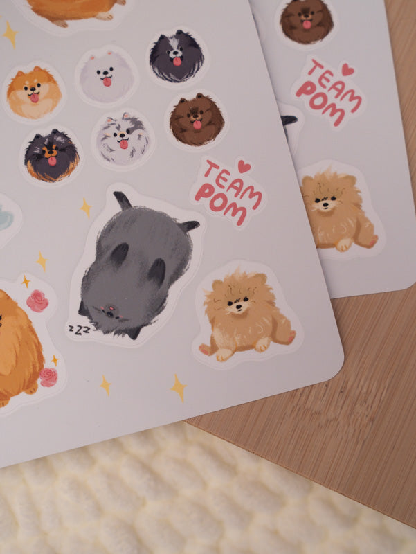 Sticker Sheet | Team Pomeranian